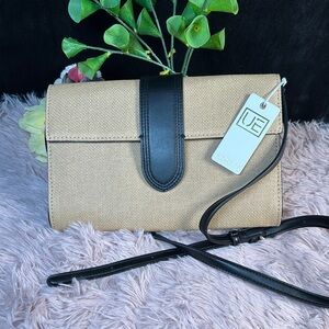 Urban Expressions Beige and Black Clutch